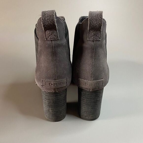 Sorel Addington Chelsea Ankle Boots Black Heel Quarry Black 8.5 - Picture 4 of 6